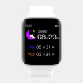 Black smart bracelet with a zinc alloy case and a liquid silicone strap, displaying a call screen on its 1.44-inch display.