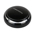 Mini desktop robot vacuum cleaner in white or black with dry dust box, flat nozzle and 4 metre power cord.