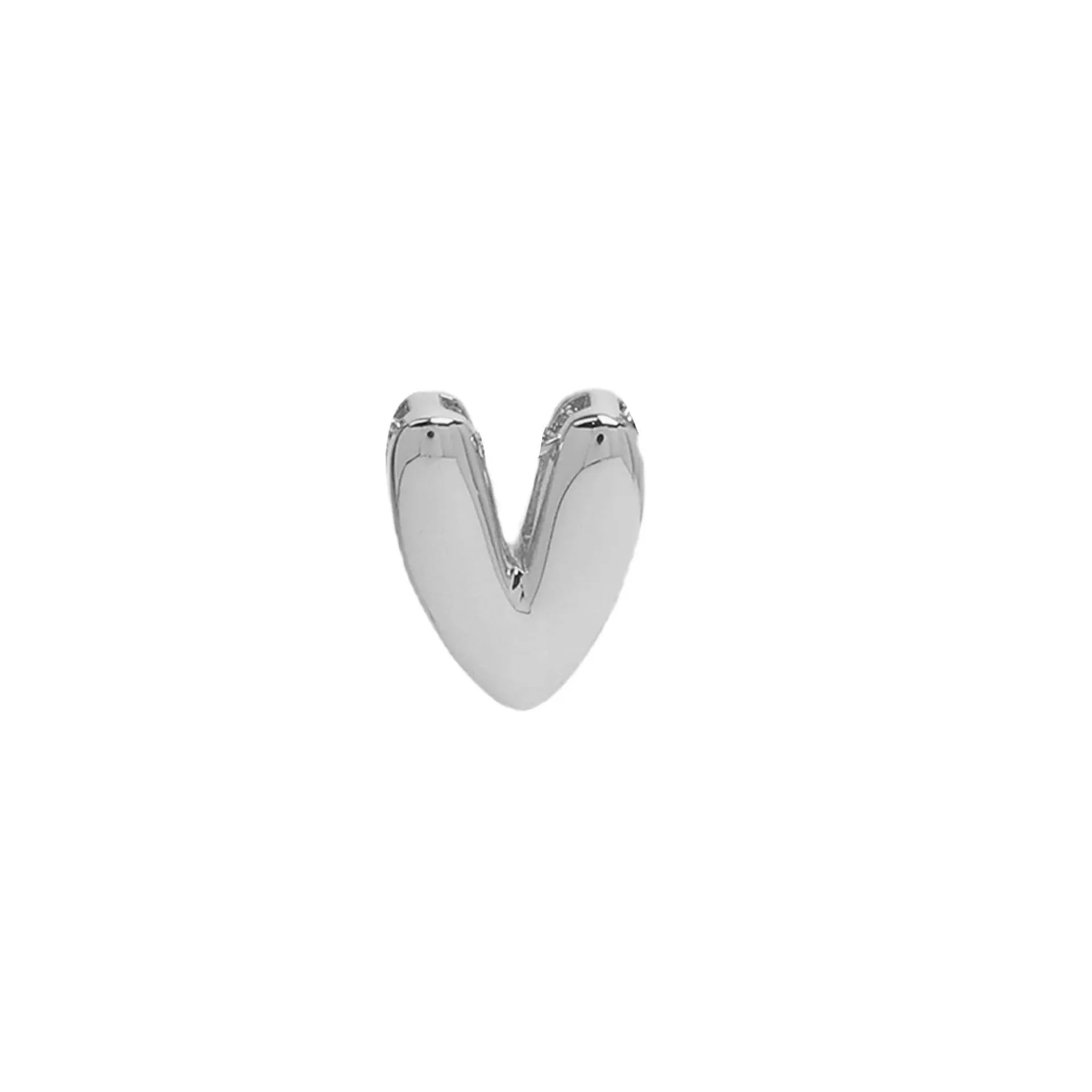 18k brass smooth surface bubble DIY letter bracelet with gold electroplated finish and letter pendant on white background