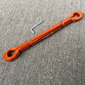 MDL3505 aluminium alloy motorcycle handlebar crossbar in silver colour close-up