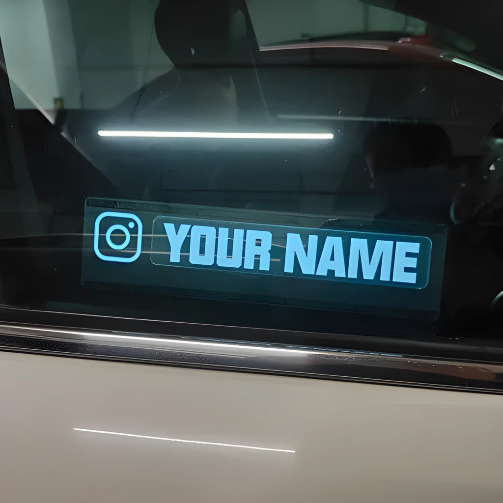 Dynamic Illumination EL Window Sticker Kit with 0.5mm panel thickness for car decoration