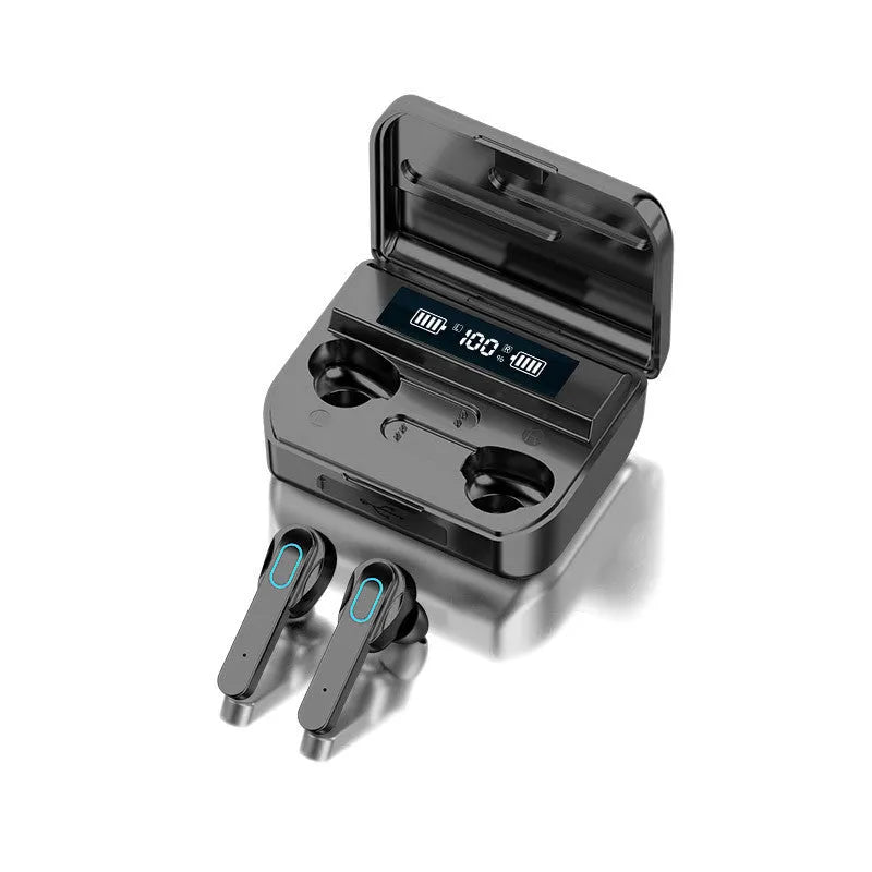 T33 wireless Bluetooth in-ear headset with four speakers, black colour, simple design