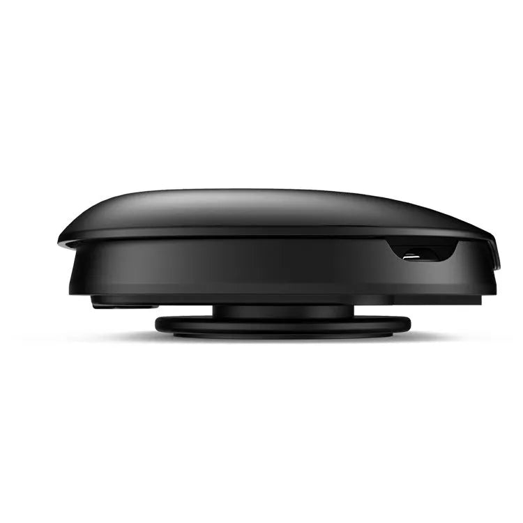 Black rotating suction cup car navigator bracket showing 360-degree ball joint adjustment mechanism