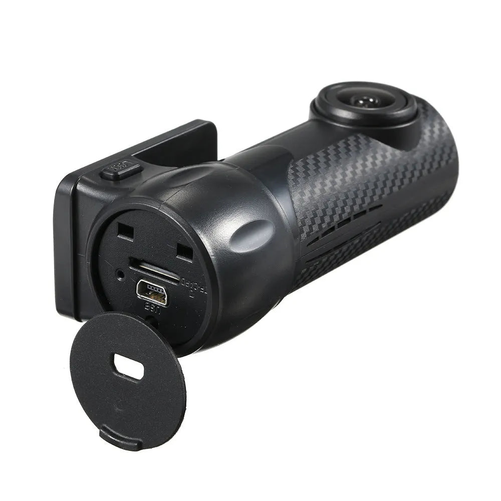 Mini 1080p dash cam with 170-degree wide angle lens, black standard model