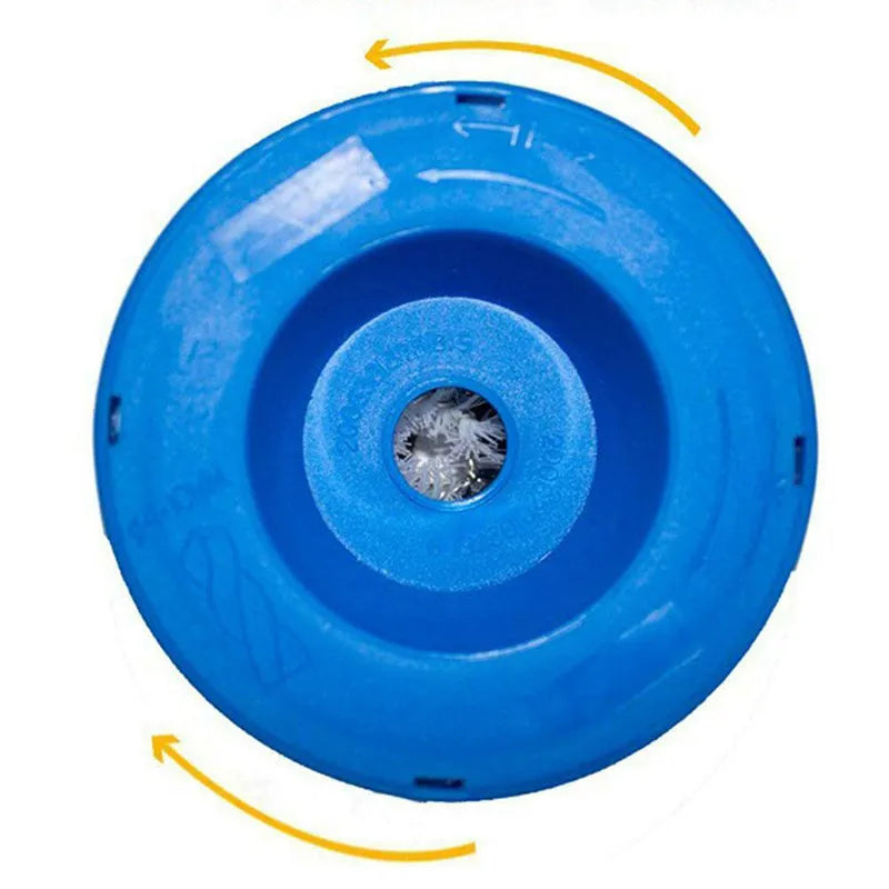 Blue bowl-shaped electric hammer dust stopper cover with sponge and PVC gasket.