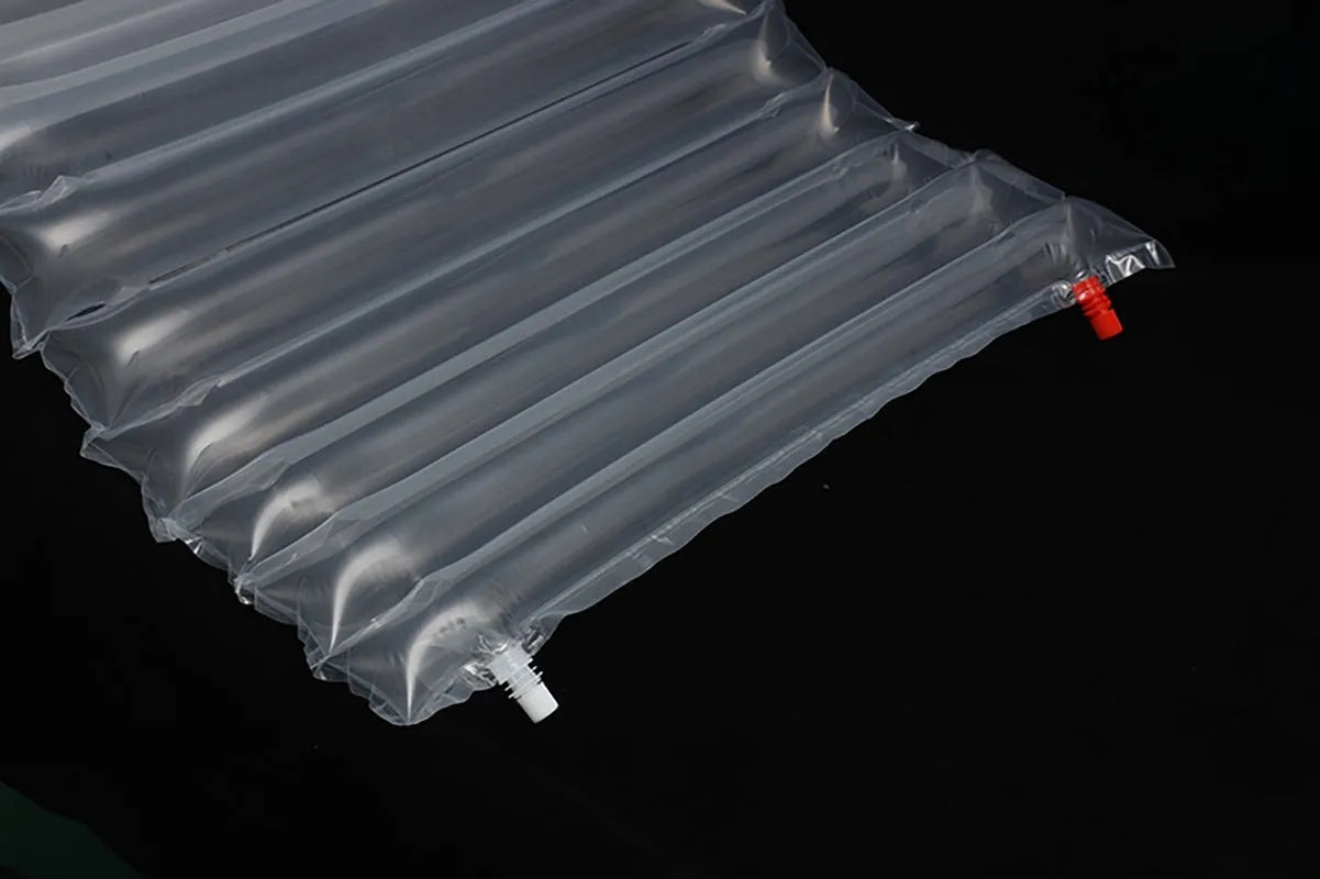 Transparent outdoor airbed for camping with 200x60cm dimensions and 300kg load capacity