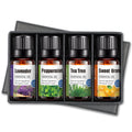 4 sticks essential oil set with lavender and chamomile in a clear bottle, 4-pack and 6-pack options