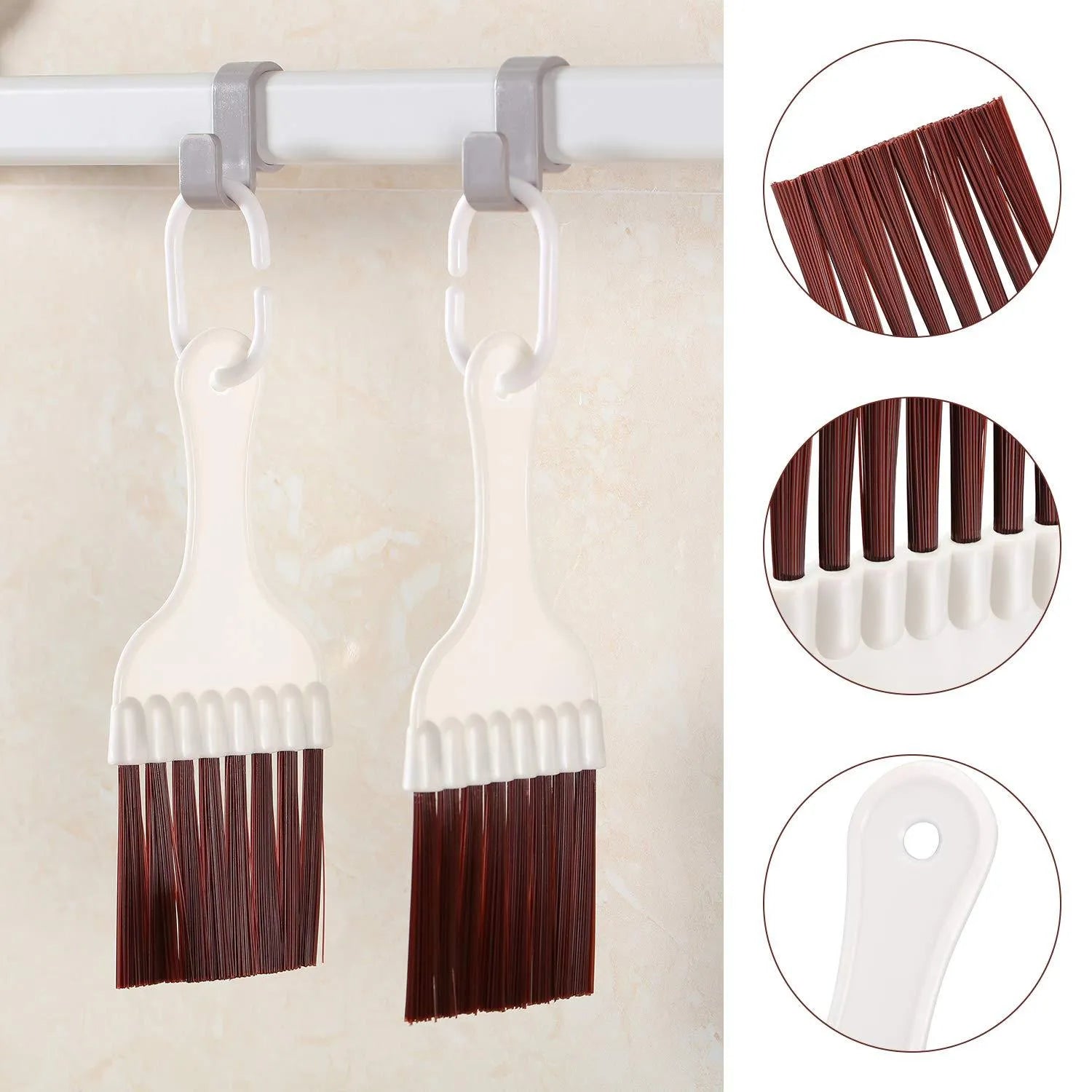 Stainless steel air conditioner fin comb cleaning brush and metal fin comb tool set