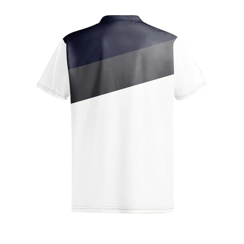 Men's loose fit T-shirt with a colourful 3D digital printed pattern on the front.