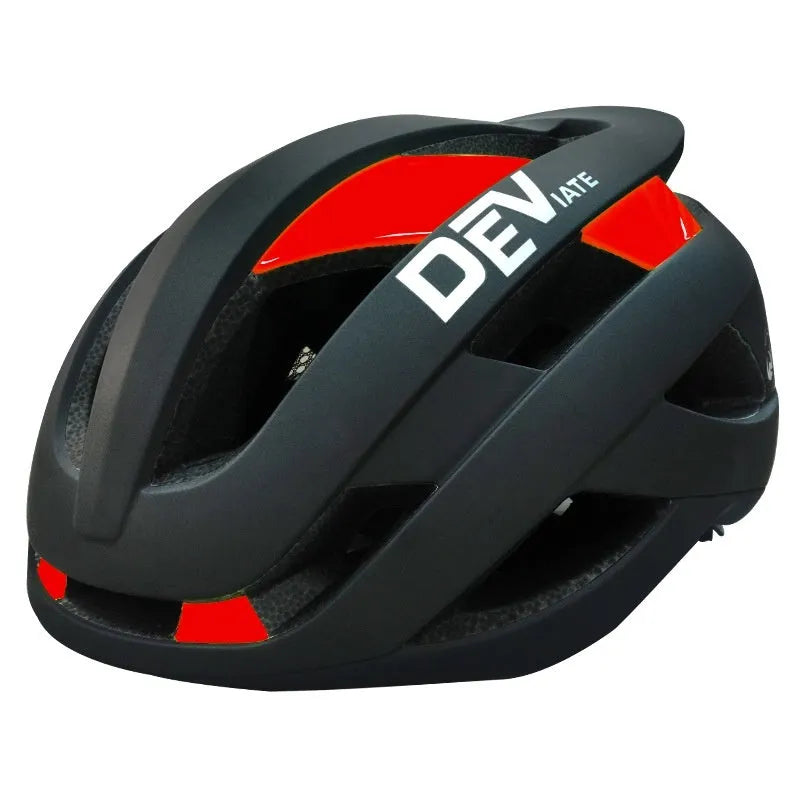 Adult unisex mountain bike helmet with integrated fly net in matte black with coloured artistic graphics