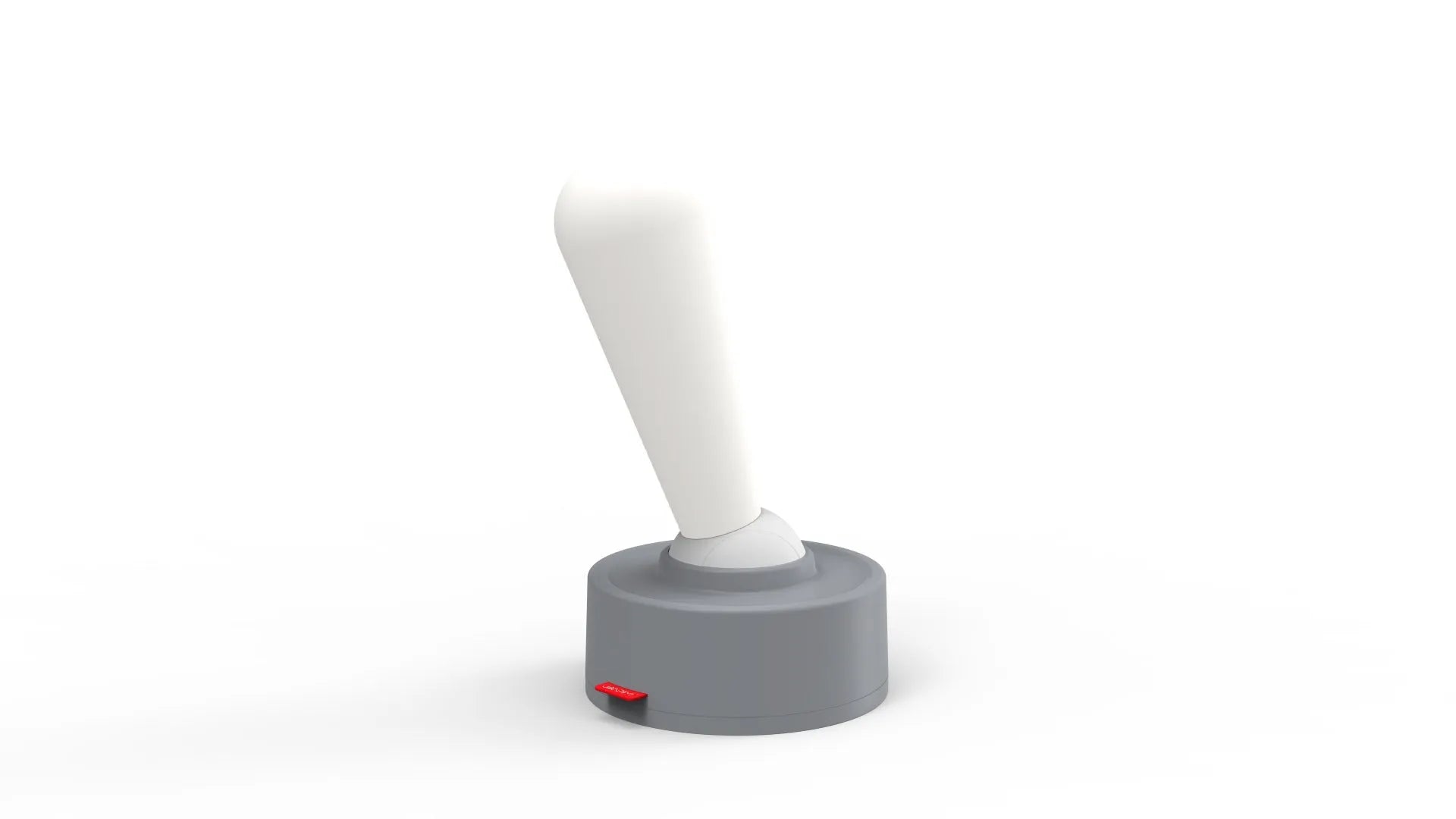 Toggle silicone USB rechargeable night light with warm LED, wall mounted in bedroom