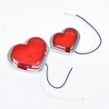 Heart-shaped 12V LED automotive fender sidelight in Japanese style with multiple colour options