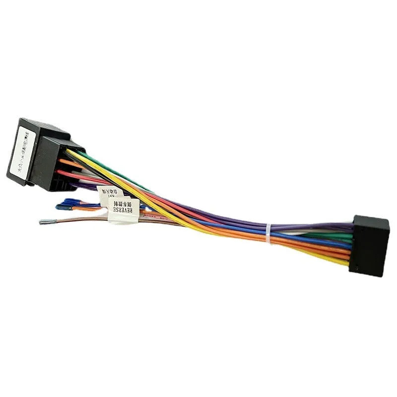 Volkswagen small head low power cord wiring harness cable with 16-pin connector and PVC insulation
