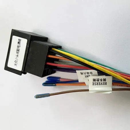 Volkswagen small head low power cord wiring harness cable with 16-pin connector and PVC insulation