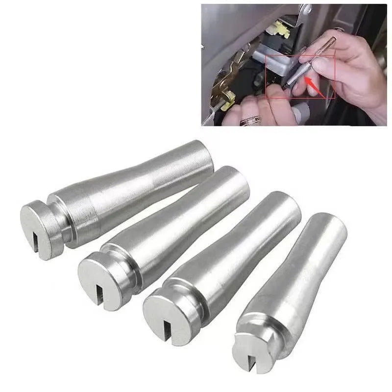 Silver aluminium car lock cable repair kit for Ford F150 F250 F350 rear cab latch with 4 components