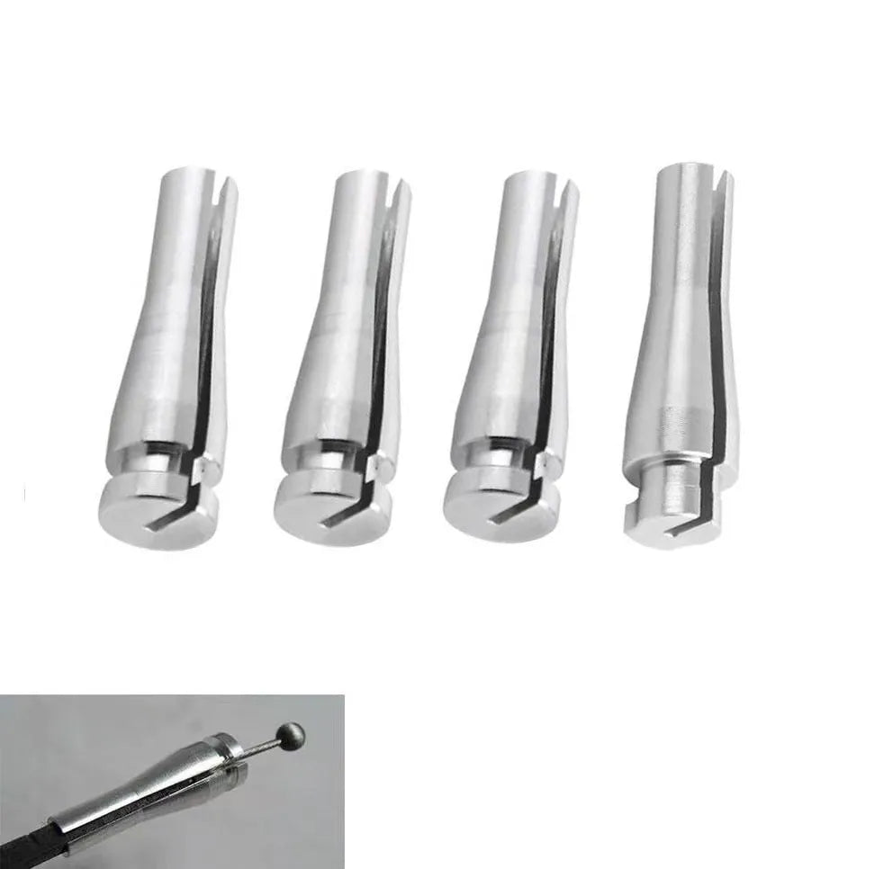 Silver aluminium car lock cable repair kit for Ford F150 F250 F350 rear cab latch with 4 components
