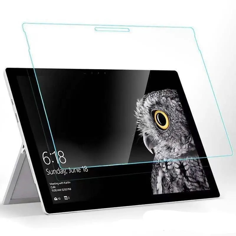 Tempered glass screen protector for Microsoft Surface models with HD straight edge cut