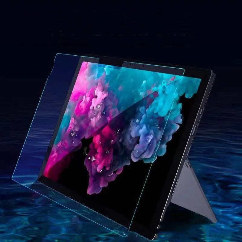 Tempered glass screen protector for Microsoft Surface models with HD straight edge cut