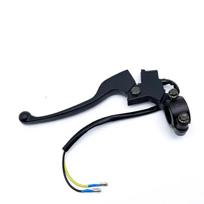 Aluminium alloy industrial brake handle assembly with power off switch line and 22mm thick grip