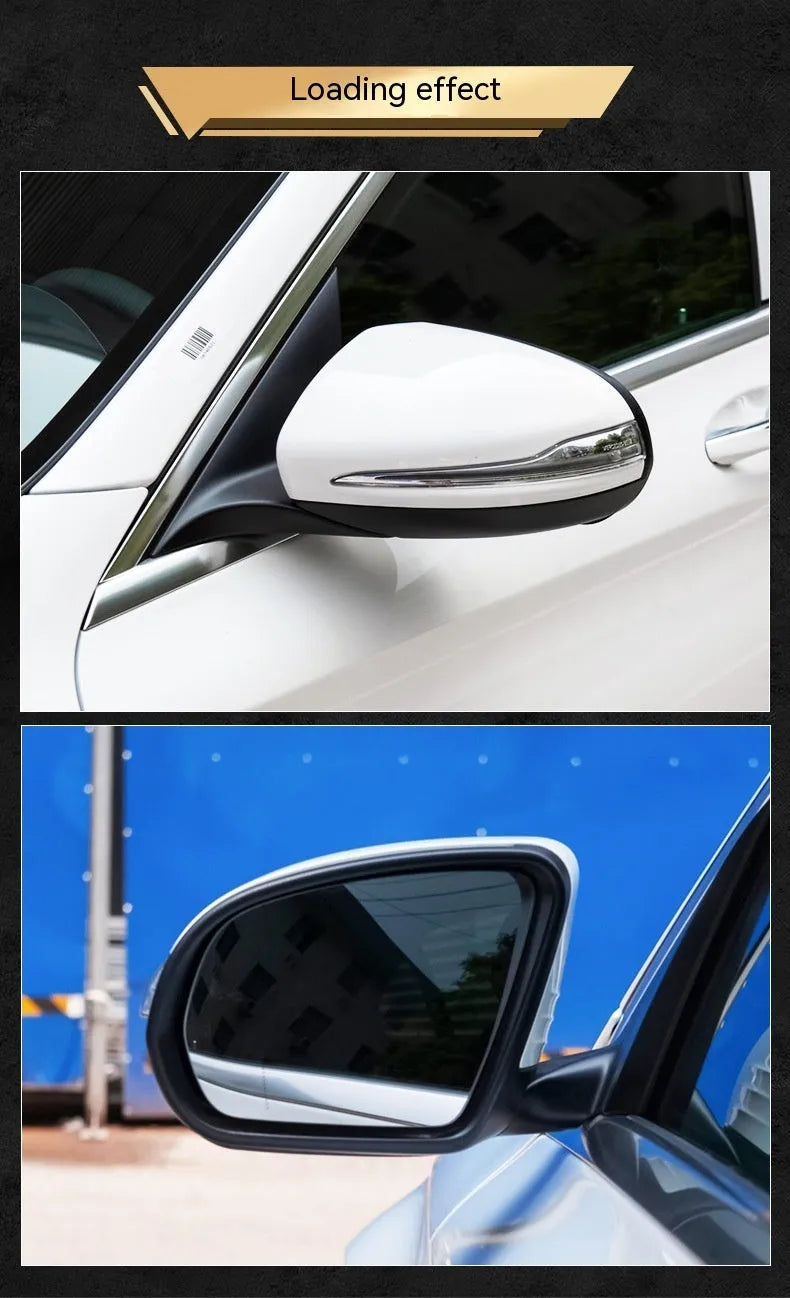 Mercedes W205 C-Class rearview mirror assembly replacement reflector in ABS plastic