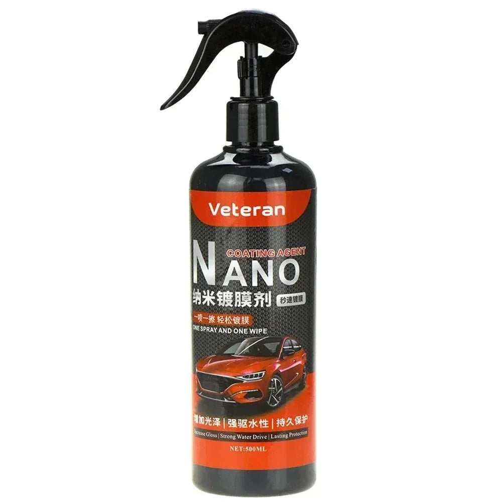 Automotive coating agent liquid in hand spray bottle for car paint protection