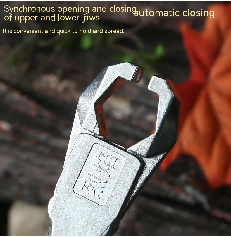 Zinc alloy archery release aid showing two-axis harpoon clip mechanism