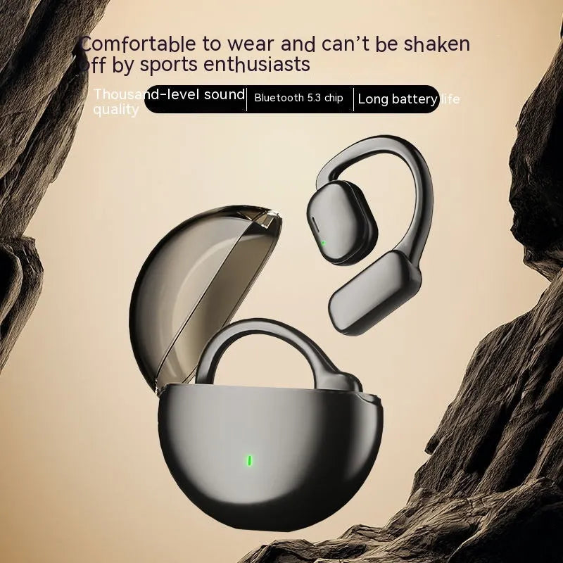 Wireless Bluetooth headset with noise reduction and breathing light in black or milky white