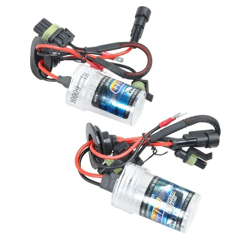 Automotive xenon replacement bulb for H1 H3 H7 H8 H9 H11 9005 9006 9012 headlights, 35W 12V.