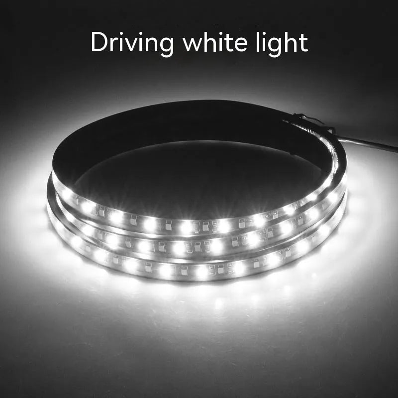 Yellow PVC FPC pedal streamer safety light lamp with long 60-inch side steering design.