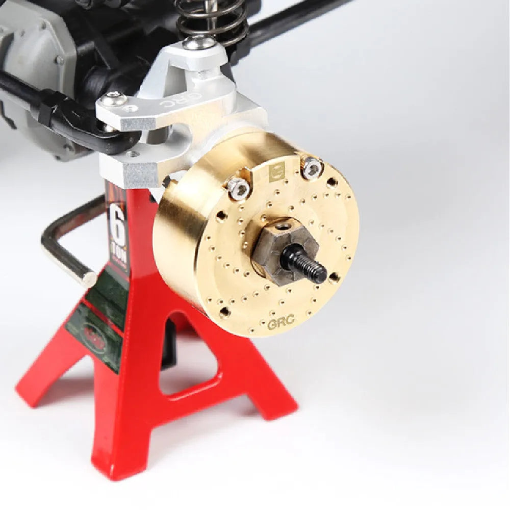 Brass gearbox cover metal accessory for model vehicle axle door mounting