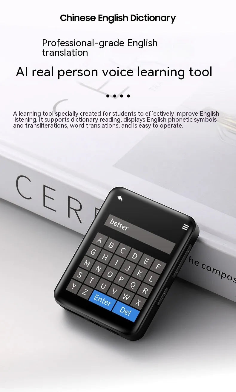 Full screen Mp3 walkman with Bluetooth and touch screen, 2-inch colour display, available in black and white