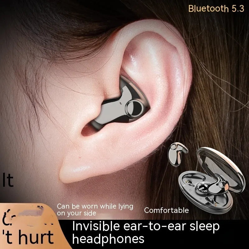 538 Bluetooth headset mini compact noise reduction in-ear design black white skin