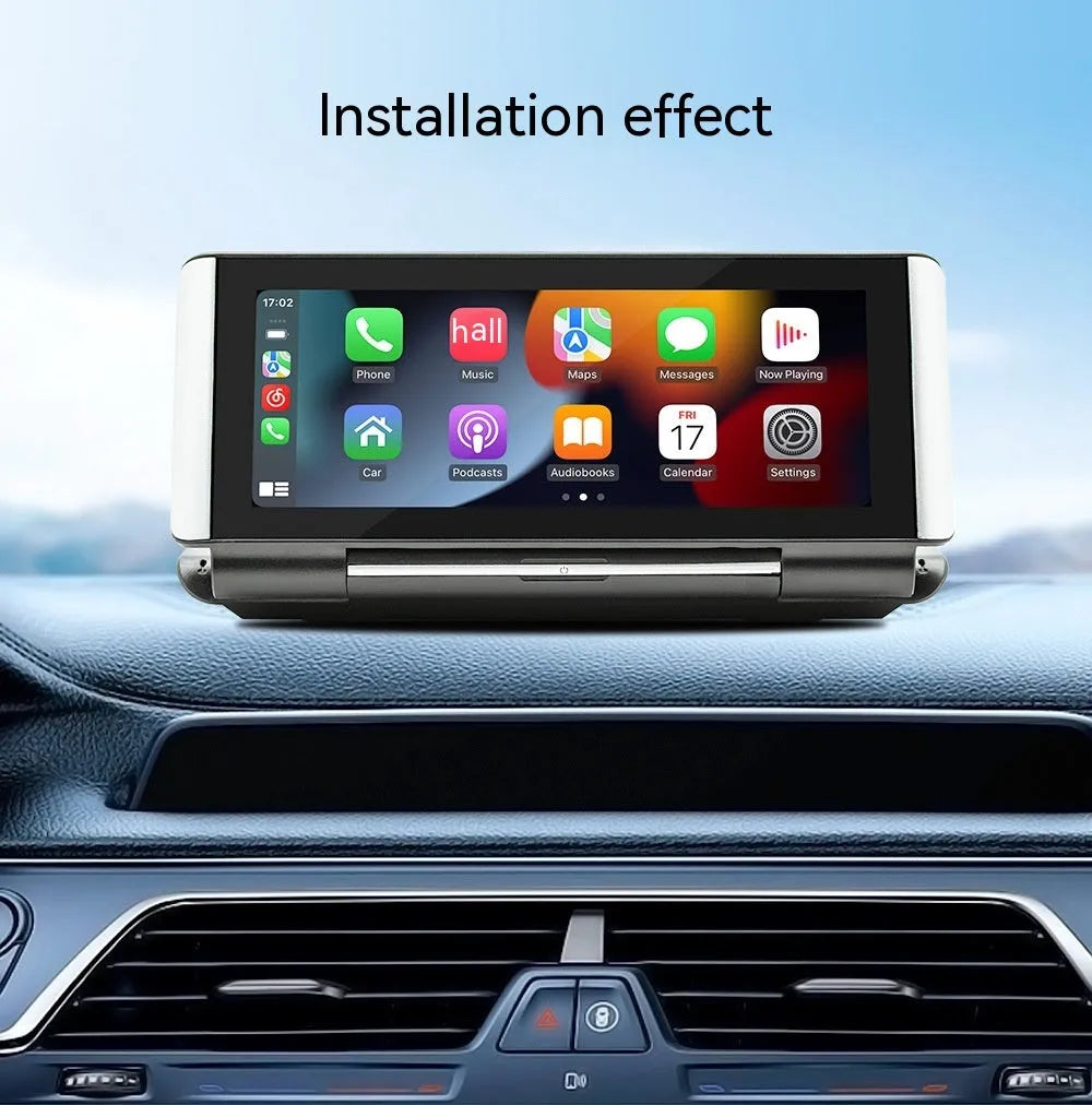 6.86 inch dashboard MP5 player with wireless CarPlay and rearview camera support