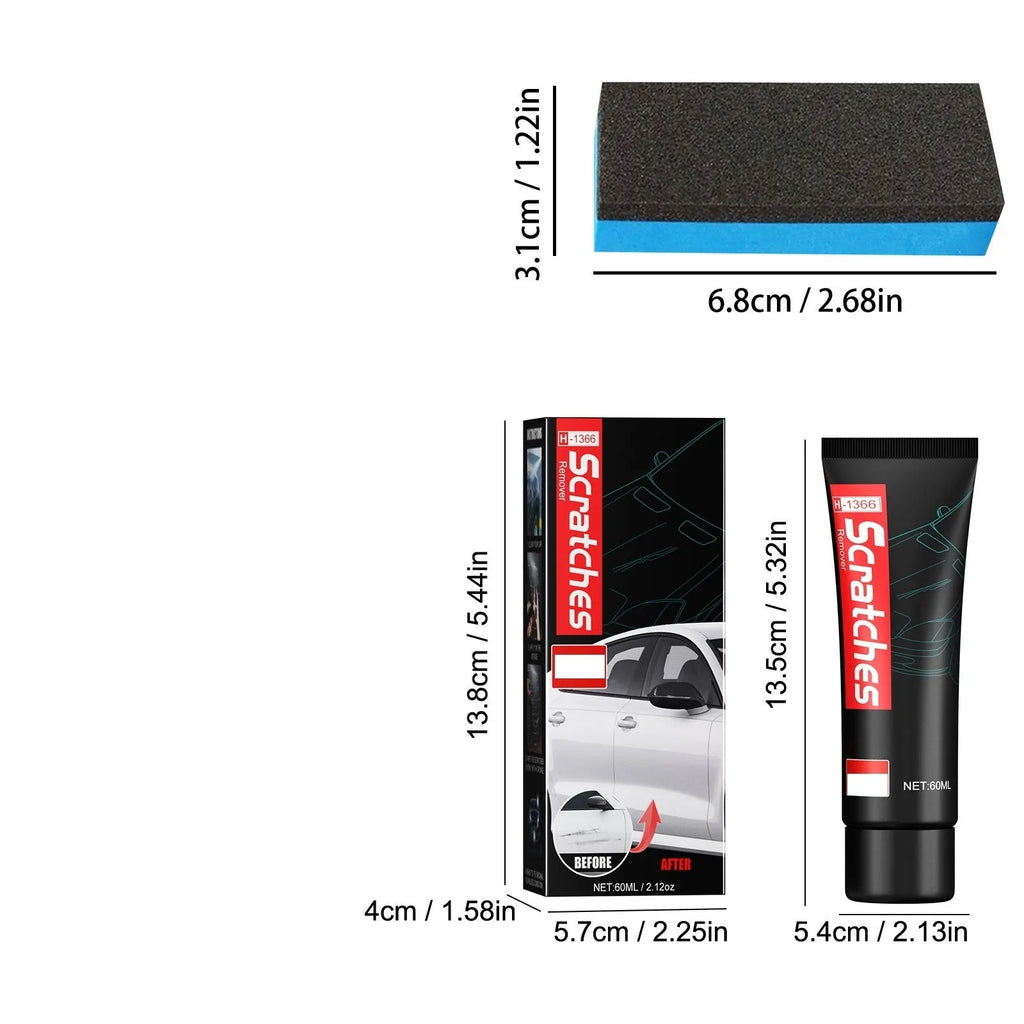 60 ml tube of car scratch repair polishing paste for paint cleaning