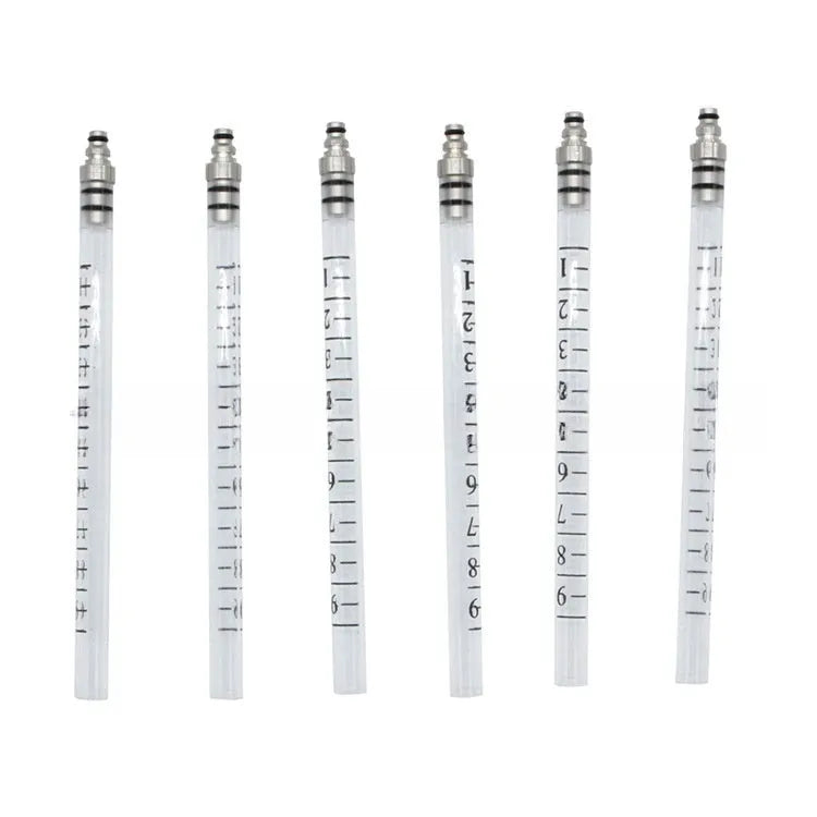Brass fuel injection flow meter diagnostic tool measuring 37.5cm length