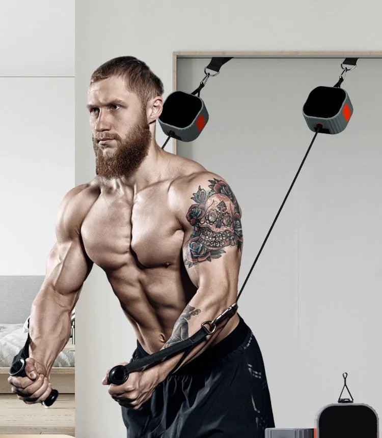 Multifunctional chest expander dumbbell rowing machine with adjustable resistance
