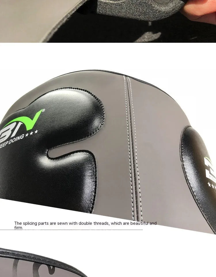 Sanda boxing chest protection target in dark grey or khaki colour for waist protection during martial arts training