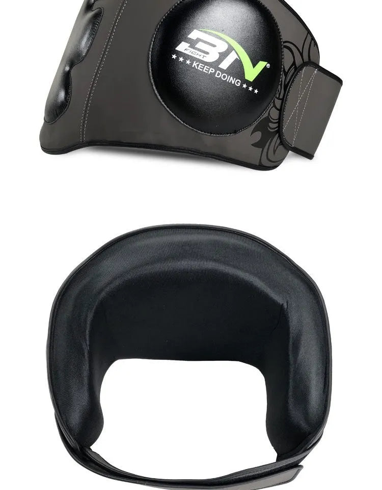 Sanda boxing chest protection target in dark grey or khaki colour for waist protection during martial arts training