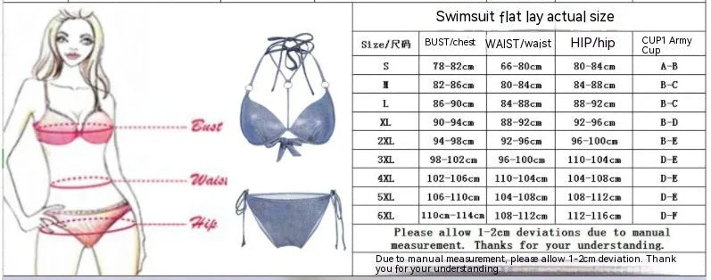 Blue printed women's split bikini swimsuit with sleeveless design and separate top and shorts pieces