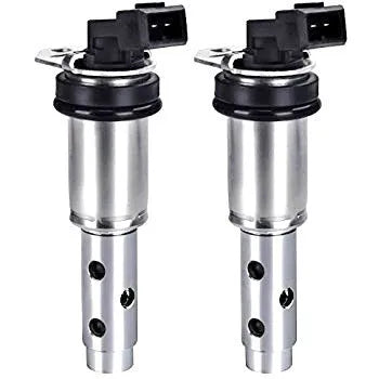 Metal BMW camshaft VVT solenoid valve for 1, 3, and 5 Series engines.