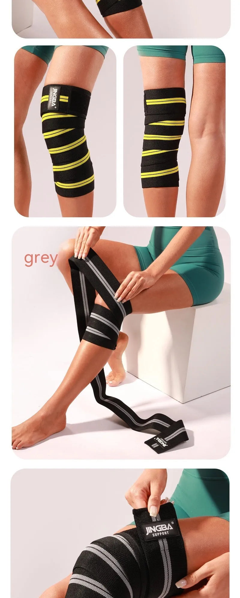Blue adjustable sports knee pads for adult weightlifting, cycling, and multi-sport protection.