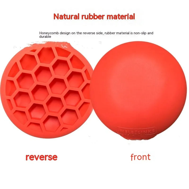 Orange golf strength training mat made from natural rubber for swing practice
