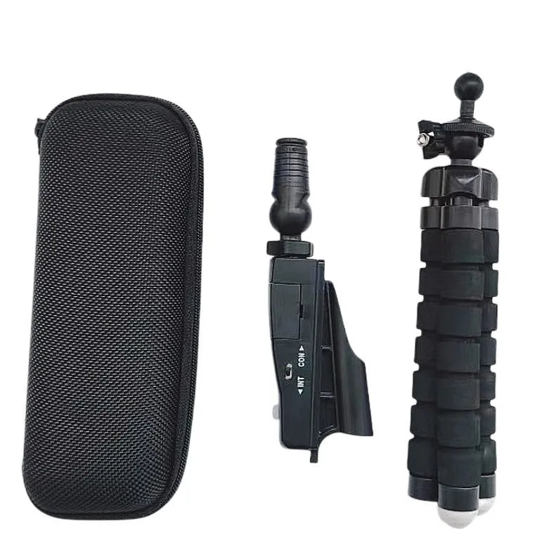 Golf putter laser aiming instrument shown in one of its four style configurations for alignment training.