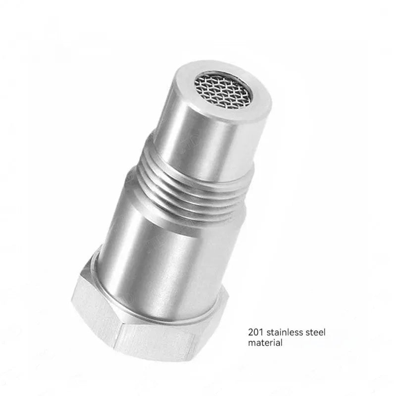 304 stainless steel automotive oxygen sensor connector adapter with three-way catalyst compatibility