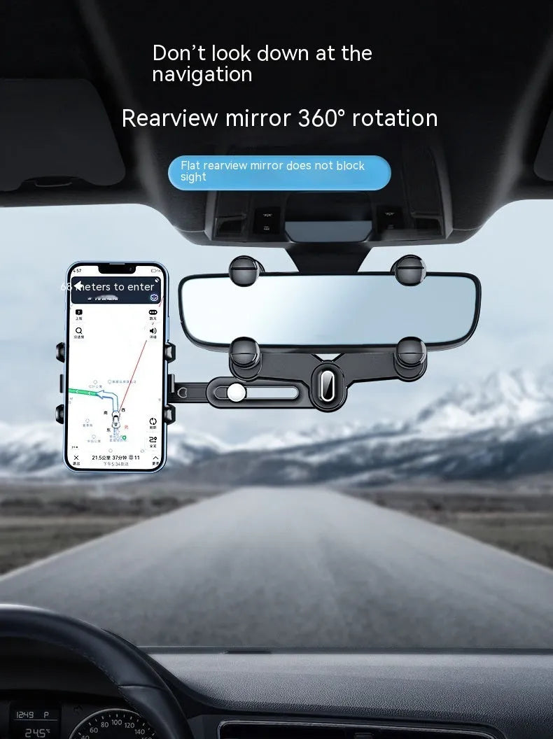 ABS plastic universal rear view mirror mounting bracket for cars