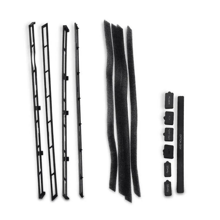 PS4 Slim dustproof net and dust plug suit in ABS, 5.8x1.5x29.3cm host dust cover set