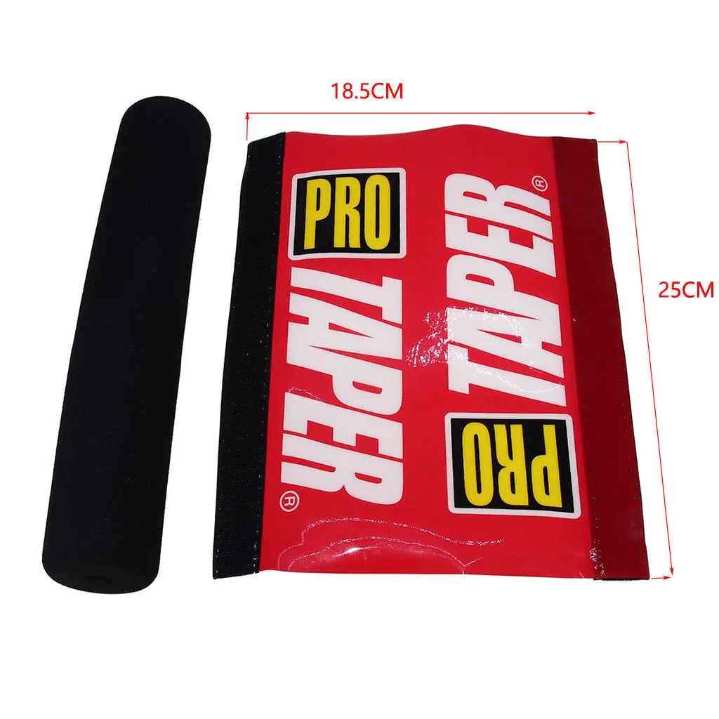 25cm motorcycle chest protector cover for off-road vehicles in black, blue, or red colours