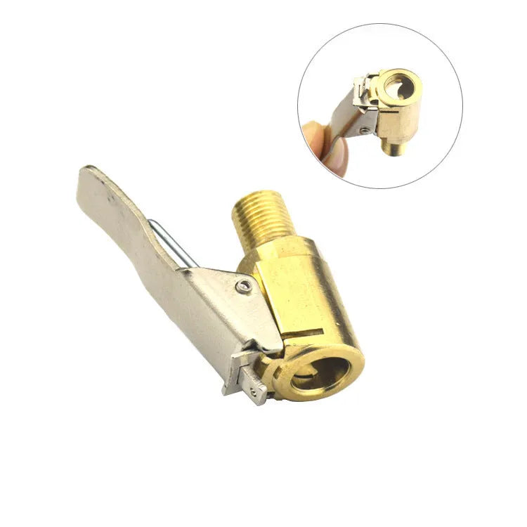 Copper tyre inflation clamp for 8V1 valves with 8mm diameter for standard sedans