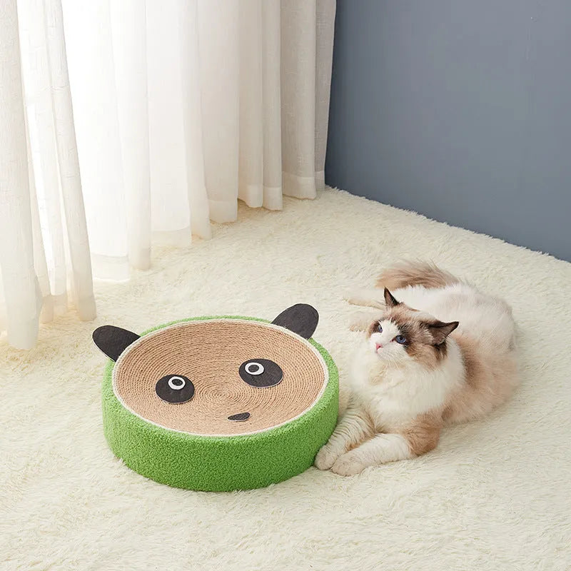 40 cm corrugated cat scratch board bowl with cotton rope, available in eight colours