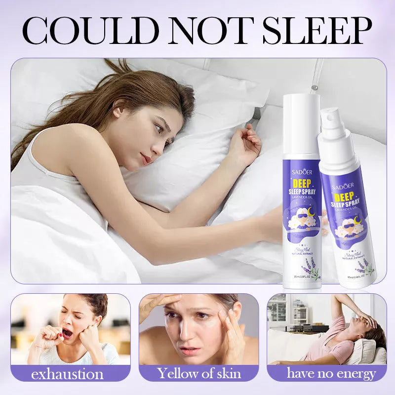 85ml natural sleep spray bottle with lavender and valerian root extract for aromatherapy